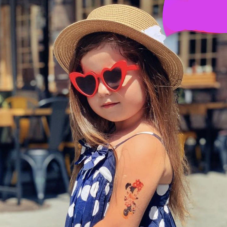 Wholesale heart sunshade children's sunglasses